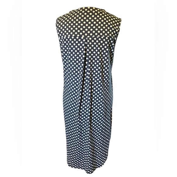 Polka Dot Dress Luca Vanucci Size XL Sleeveless High-Low Summer Beach Pool - Picture 3 of 6